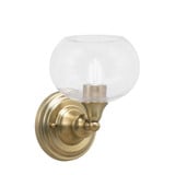 1 Light Globe Glass Wall Sconce 9.75 Inch Tall by Toltec - 40-2099