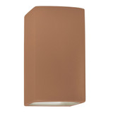 Ambiance 1 LED Rectangular Closed Top Outdoor Wall Mount by Justice Design - CER-0950W-LED1-1000