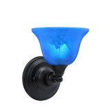 Any 1 Light Bell Glass Wall Sconce 9 Inch Tall by Toltec - 40--9-
