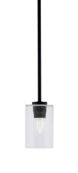 Atlas 1 Light Steel Mini Pendant 6.5 Inch Tall by Toltec - 4501-GP-300