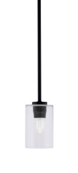 Atlas 1 Light Steel Mini Pendant 6.5 Inch Tall by Toltec - 4501-GP-300