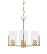 Atlas 3 Light Mini Chandelier by Toltec 4503-GP-300 - 4503-GP-300