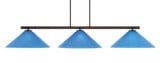 Atlas 3 Light Oversized Island Pendant 51.5 Inch Length by Toltec - 4523-DG-415