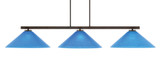 Atlas 3 Light Oversized Island Pendant 51.5 Inch Length by Toltec - 4523-DG-415