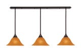 Any 3 Light Linear Pendant 58 Inch Length by Toltec - 48-14-9-58