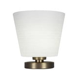 Luna One Light Table Lamp 10 Inches Tall and 10 Inches Wide by Toltec  - 51-1010