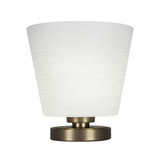 Luna One Light Table Lamp 10 Inches Tall and 10 Inches Wide by Toltec  - 51-1010