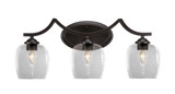 Zilo 3 Light Vanity Light 23.25 Inch Length by Toltec - 553-2325-1025
