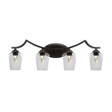 Zilo 4 Light Vanity Light 31 Inch Length by Toltec - 554-31-105-75