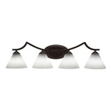 Zilo 4 Light Vanity Light 8.5 Inch Tall by Toltec - 554--85-3275