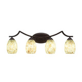 Zilo 4 Light Vanity Light 30.75 Inch Length by Toltec - 554--1025-3075