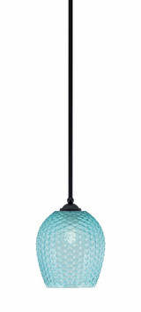 Zilo 1 Light Stem Hung Mini Pendant 6.5 Inch Tall and 6 Inch Wide by Toltec - 560-49-0