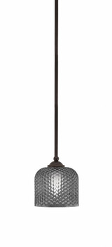 Zilo 1 Light Stem Hung Mini Pendant 6.75 Inch Tall X 6 Inch Wide by Toltec - 560-46-1