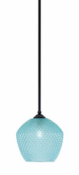 Zilo 1 Light Stem Hung Mini Pendant 8.5 Inch Tall and 7 Inch Wide by Toltec - 560-49-2