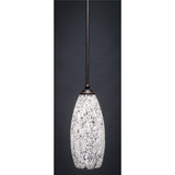 Zilo 1 Light Mini Pendant 12.75 Inch Tall by Toltec - 560-55-1275-