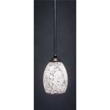 Zilo 1 Light Mini Pendant 8 Inch Tall by Toltec - 560-5-8-