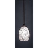 Zilo 1 Light Mini Pendant 8 Inch Tall by Toltec - 560-5-8-