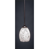 Zilo 1 Light Mini Pendant 8 Inch Tall by Toltec - 560-5-8-