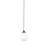 Zilo 1 Light Stem Hung Mini Pendant 7 Inch Tall by Toltec - 560-MB-615