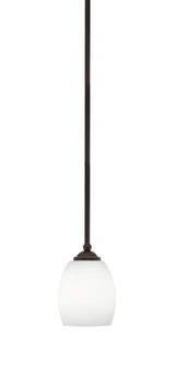 Zilo 1 Light Stem Hung Mini Pendant 7 Inch Tall by Toltec - 560-MB-615