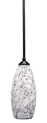 Zilo 1 Light Mini Pendant 12.75 Inch Tall by Toltec - 560-55-1275-