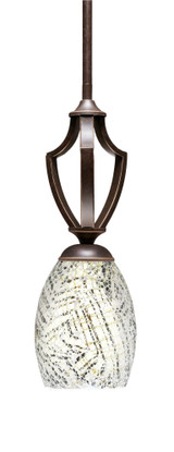 Zilo 1 Light Mini Pendant 14.5 Inch Tall by Toltec - 561-5-145-