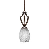 Zilo 1 Light Mini Pendant 15 Inch Tall by Toltec - 561-5-15-