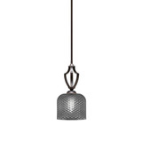 Zilo 1 Light Stem Hung Mini Pendant 13.75 Inch Tall X 6 Inch Wide by Toltec - 561-46-1