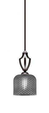Zilo 1 Light Stem Hung Mini Pendant 13.75 Inch Tall X 6 Inch Wide by Toltec - 561-46-1