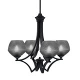 Zilo 4 Light Up Chandelier 19.75 Inch Tall and 21.75 Inch Wide by Toltec - 564-46-2