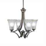 Zilo 4 Light Small Chandelier by Toltec 564-197516