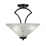 Zilo 3 Light 16 Inch Wide Semi Flush Mount by Toltec - 565-161575