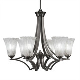 Zilo 6 Light Large Chandelier by Toltec 566-265225 - 566-265225