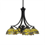 Zilo 4 Light Small Chandelier by Toltec 568-19751875 - 568-19751875