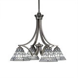 Zilo 4 Light Medium Chandelier by Toltec 568-20251975