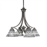 Zilo 4 Light Medium Chandelier by Toltec 568-20251975 - 568-20251975