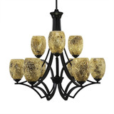 Zilo 9 Light Large Chandelier by Toltec 569-29252775 - 569-29252775