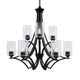 Zilo 9 Light Large Chandelier by Toltec 569-MB-300 - 569-MB-300