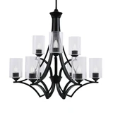 Zilo 9 Light Large Chandelier by Toltec 569-MB-300 - 569-MB-300