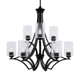 Zilo 9 Light Large Chandelier by Toltec 569-MB-300 - 569-MB-300