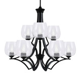 Zilo 9 Light Large Chandelier by Toltec 569-MB-4810 - 569-MB-4810