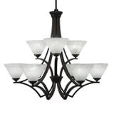 Zilo 9 Light Large Chandelier by Toltec 569-31752775 - 569-31752775
