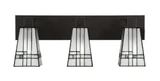 Apollo 3 Light Art Glass Vanity Light 23.5 Inch Length by Toltec - 583--925-235