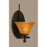 Capri 1 Light Wall Sconce 9.5 Inch Wide by Toltec - 591-95-13-7