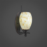 Capri 1 Light Wall Sconce 13 Inch Tall by Toltec - 591--13-5