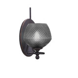Capri 1 Light Wall Sconce 12.25 Inch Tall and 6 Inch Wide by Toltec - 591-46-2