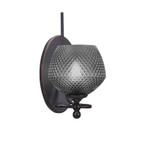Capri 1 Light Wall Sconce 12.25 Inch Tall and 6 Inch Wide by Toltec - 591-46-2
