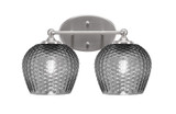 Capri 2 Light Bath Bar 9 Inch Tall and 15 Inch Length by Toltec - 5912-46-0