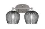 Capri 2 Light Bath Bar 9 Inch Tall and 15 Inch Length by Toltec - 5912-46-0