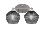 Capri 2 Light Bath Bar 9 Inch Tall and 15 Inch Length by Toltec - 5912-46-2
